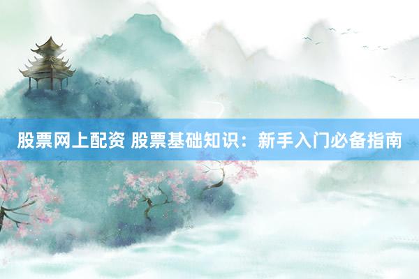股票网上配资 股票基础知识：新手入门必备指南