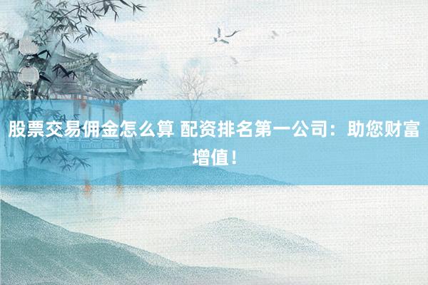 股票交易佣金怎么算 配资排名第一公司：助您财富增值！